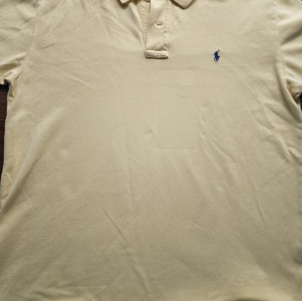 Mens yellow ralph lauren polo shirt